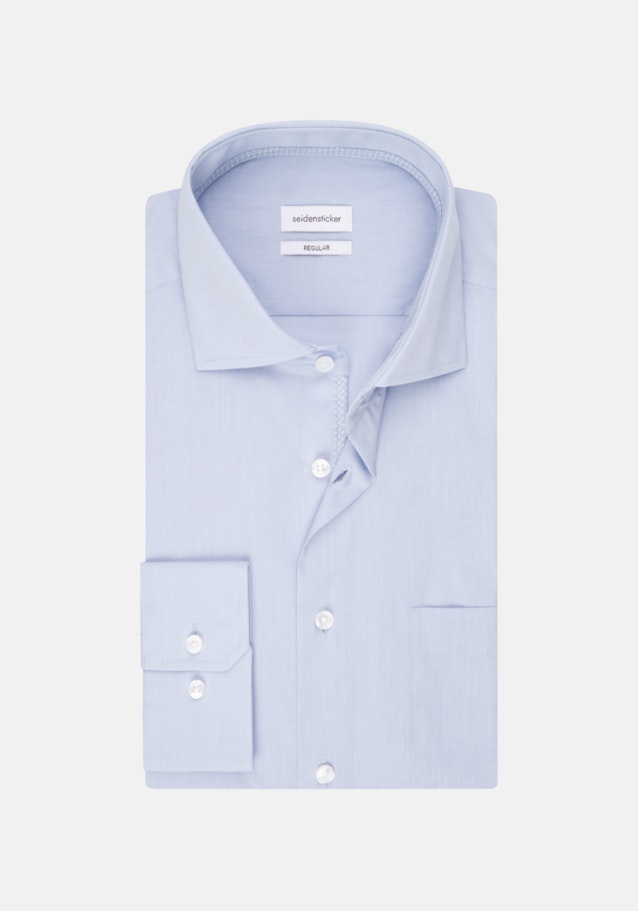Regular Chemise d'affaires Uni in Bleu Clair | Seidensticker Onlineshop