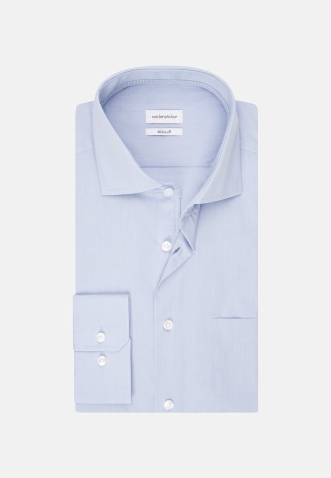 Regular Chemise d'affaires Uni dans Bleu Clair | Boutique en ligne Seidensticker