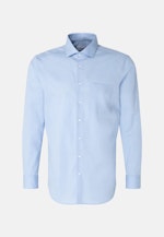 Non-iron Poplin Business Shirt in Regular with Kent-Collar in Light Blue |  Seidensticker Onlineshop