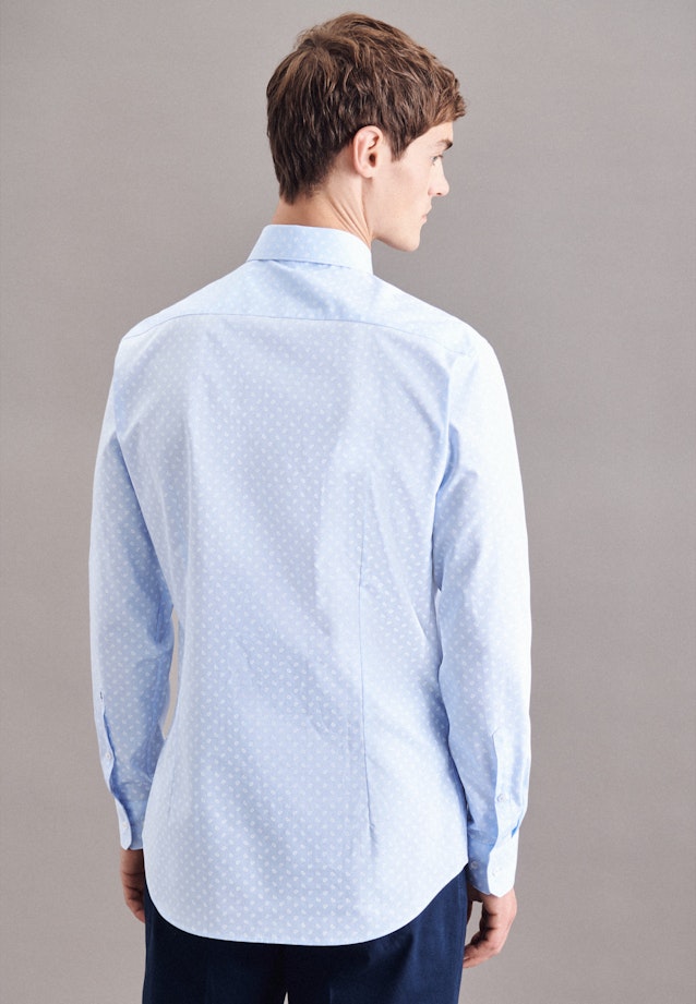 Chemise Business Shaped Popeline Col Kent in Bleu Clair |  Seidensticker Onlineshop