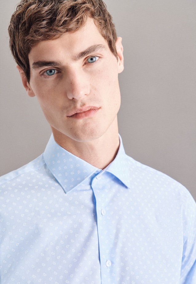 Business Shirt in Shaped with Kent-Collar in Light Blue |  Seidensticker Onlineshop