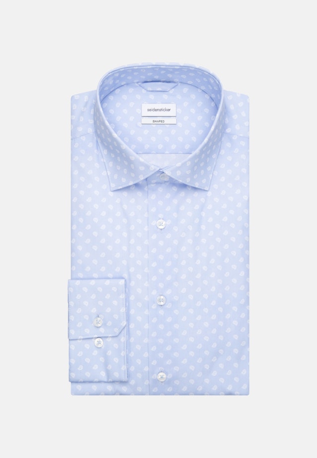 Chemise Business Shaped Popeline Col Kent in Bleu Clair |  Seidensticker Onlineshop