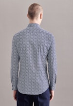 X-Slim Business Shirt Print in Dark Blue |  Seidensticker Onlineshop