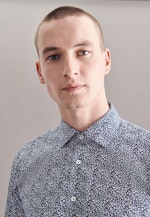 X-Slim Business Shirt Print in Dark Blue |  Seidensticker Onlineshop