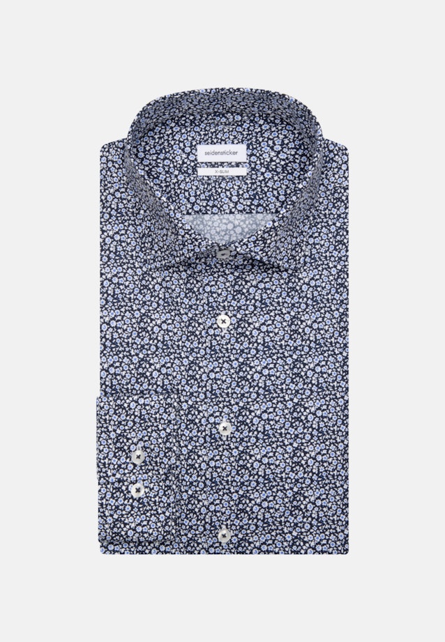 Business Shirt in X-Slim with Kent-Collar in Dark Blue |  Seidensticker Onlineshop