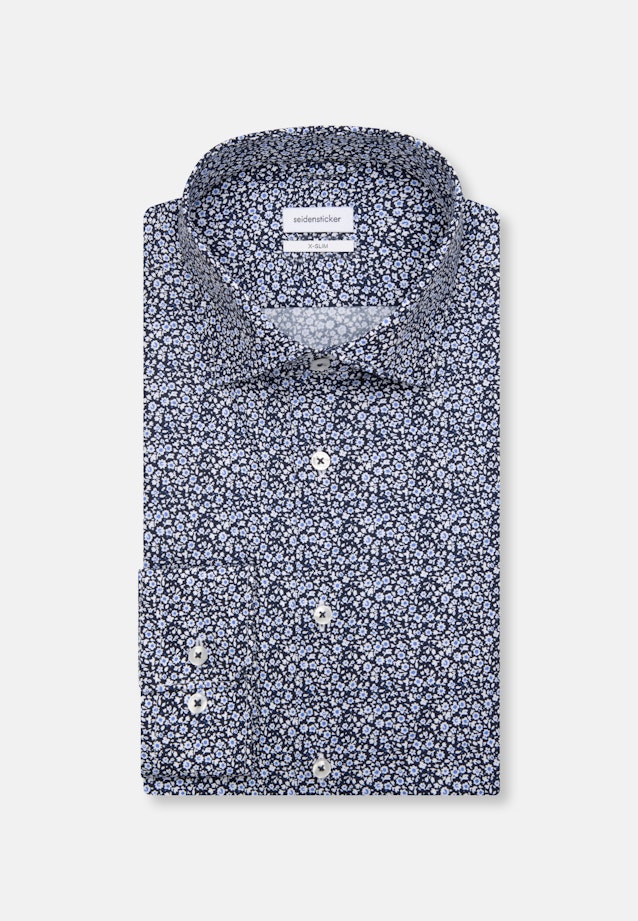 X-Slim Business Shirt Print in Dark Blue |  Seidensticker Onlineshop