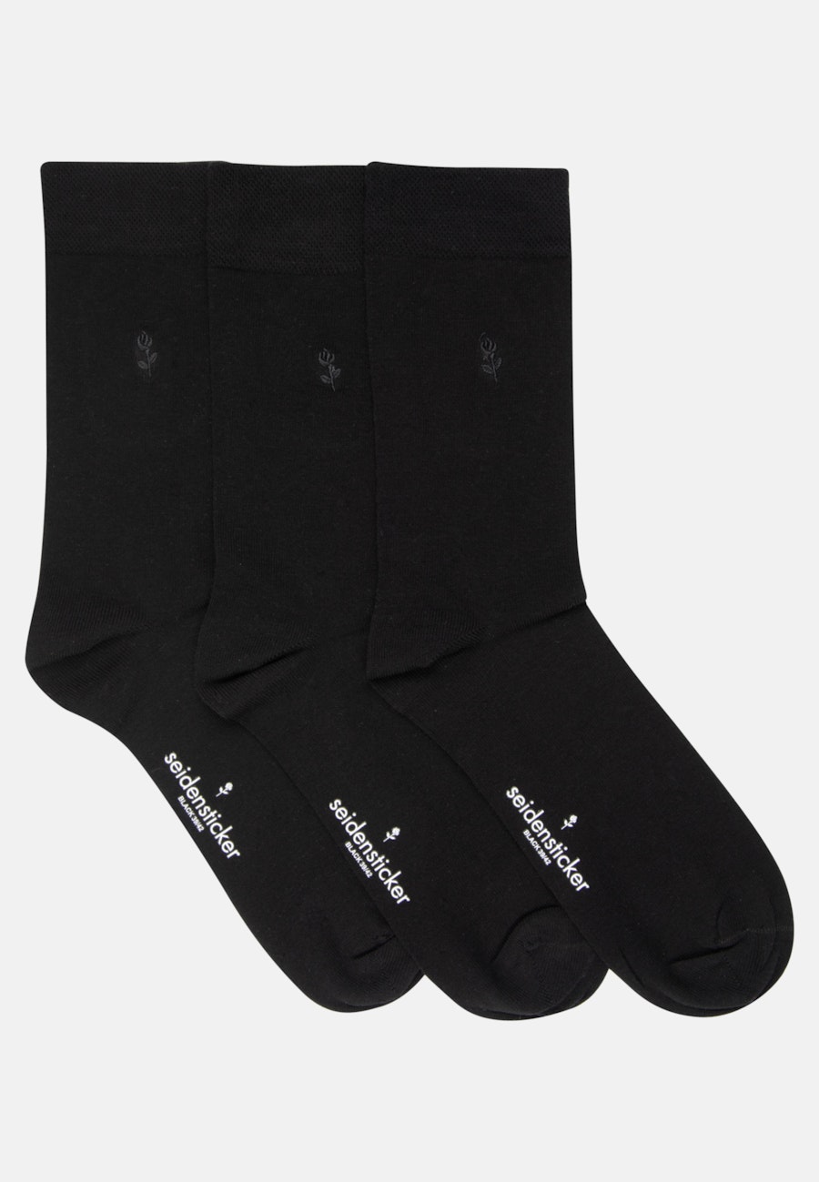 3er-Pack Socken in Schwarz |  Seidensticker Onlineshop