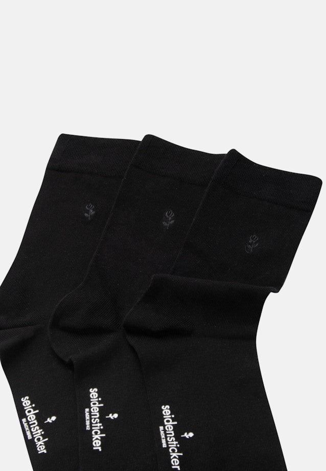 Shaped Socken Uni in Schwarz |  Seidensticker Onlineshop