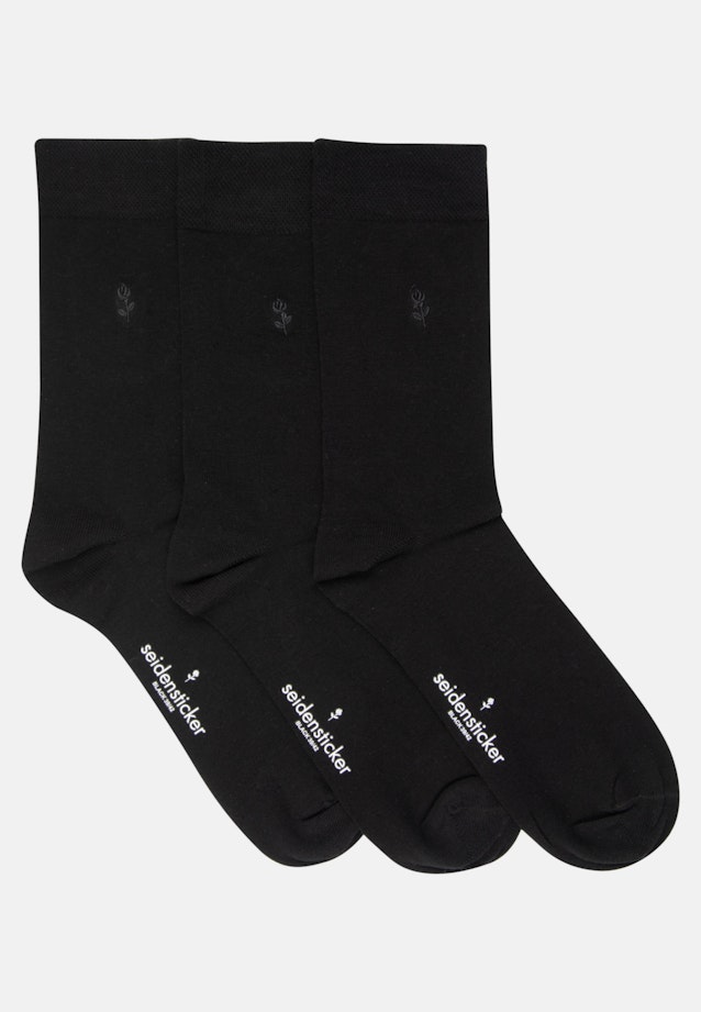 Shaped Socken Uni in Schwarz |  Seidensticker Onlineshop
