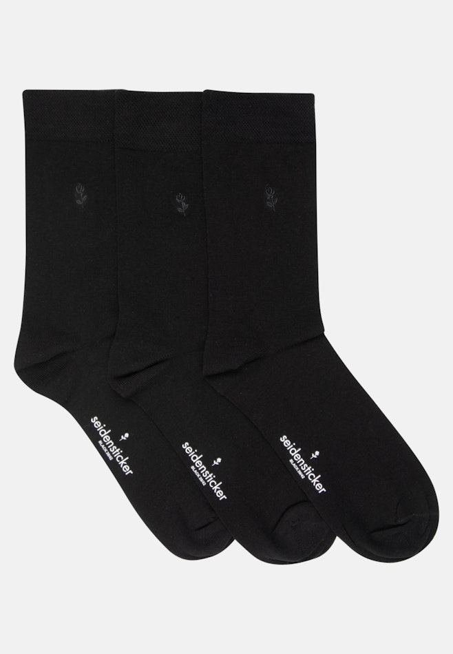 Shaped Chaussettes Uni dans Noir | Boutique en ligne Seidensticker