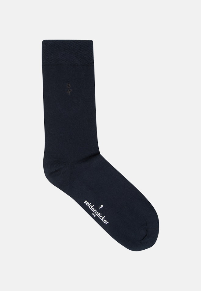 Shaped Chaussettes Uni dans Bleu Foncé | Boutique en ligne Seidensticker