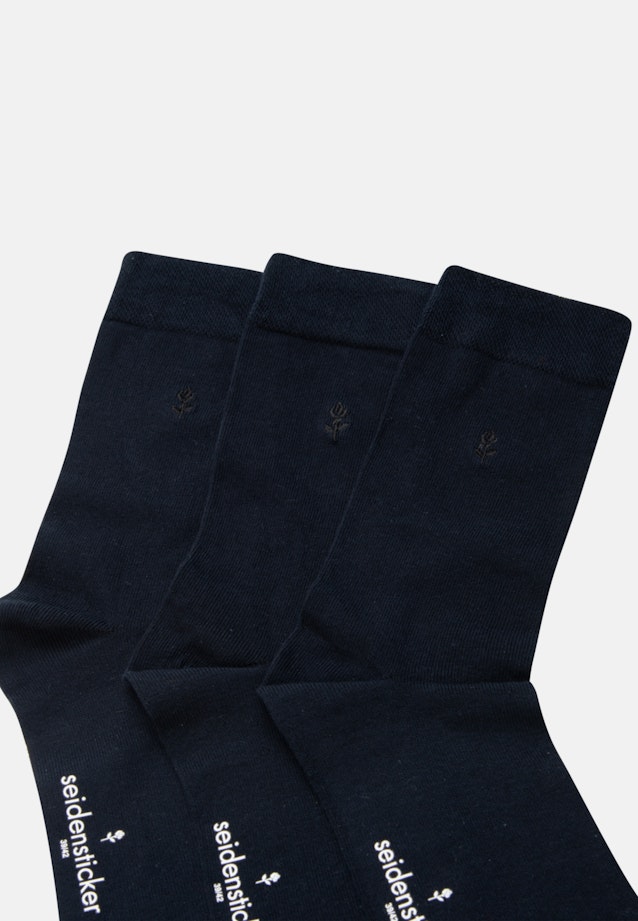Shaped Socken Uni in Dunkelblau |  Seidensticker Onlineshop