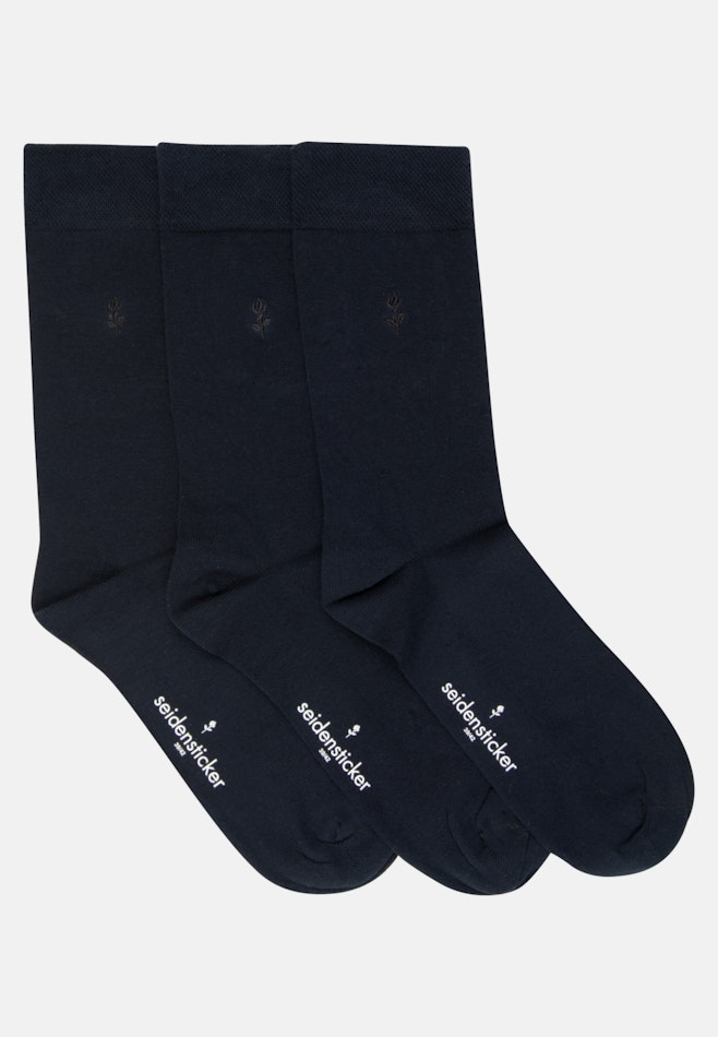 Shaped Chaussettes Uni dans Bleu Foncé | Boutique en ligne Seidensticker