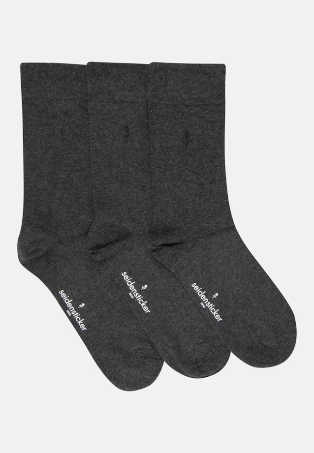 Shaped Socken Uni in Grau |  Seidensticker Onlineshop