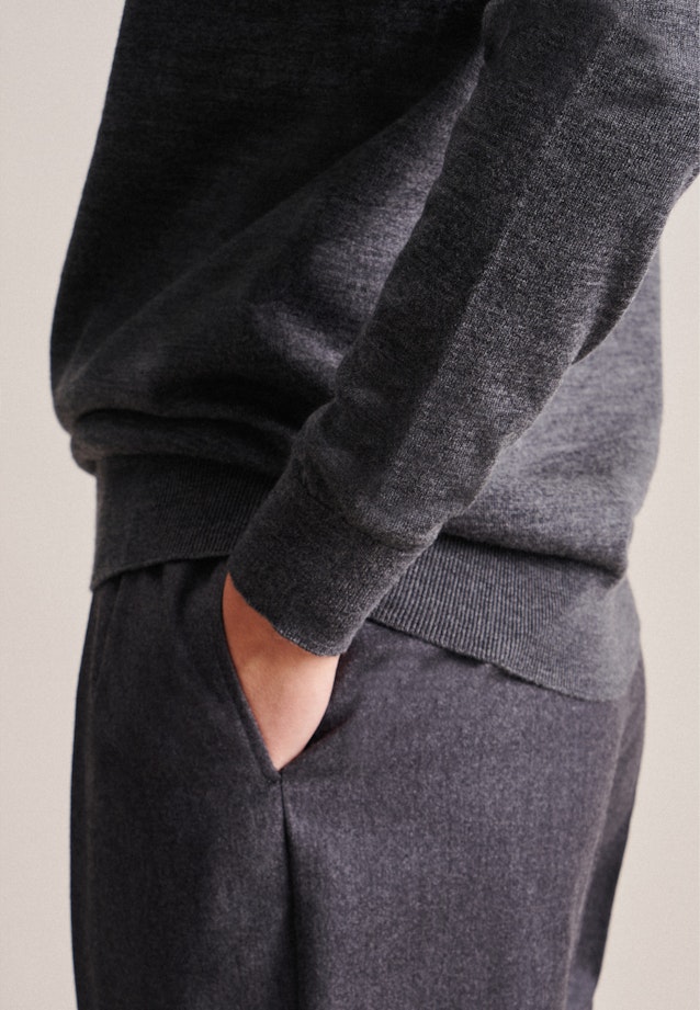Rollkragen Pullover Regular in Grau |  Seidensticker Onlineshop