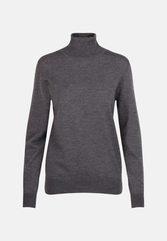 Rollkragen Pullover Regular in Grau |  Seidensticker Onlineshop