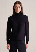 Polo neck Pullover in Dark Blue |  Seidensticker Onlineshop