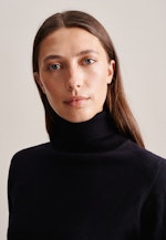 Polo neck Pullover in Dark Blue |  Seidensticker Onlineshop