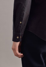 Slim Casual Hemd Print in Braun |  Seidensticker Onlineshop