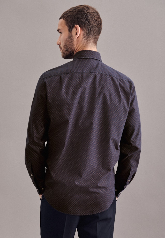 Regular Casual Hemd Print in Braun |  Seidensticker Onlineshop