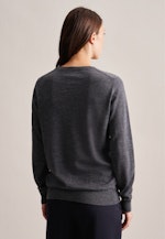 Pullover Encolure Ronde in Gris |  Seidensticker Onlineshop