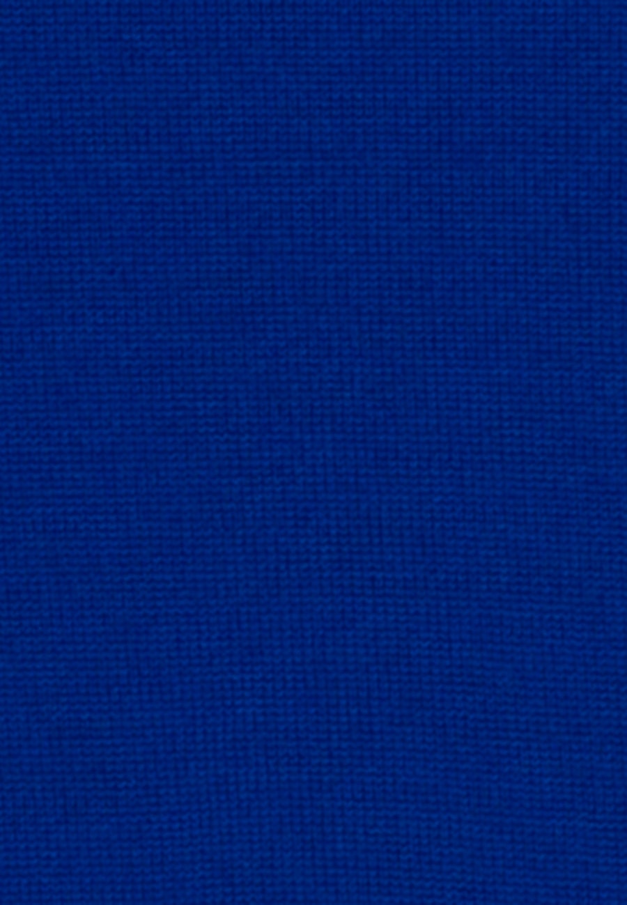Rundhals Pullover Regular 100% Wolle in Mittelblau |  Seidensticker Onlineshop