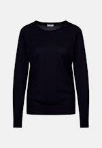 Pullover Encolure Ronde in Bleu Foncé |  Seidensticker Onlineshop