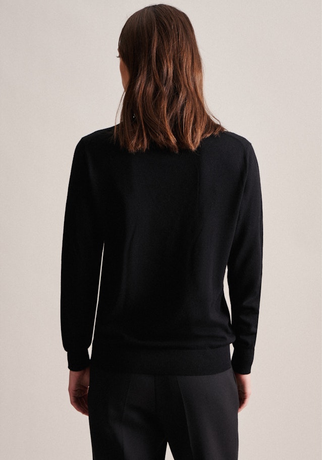 Pullover Encolure Ronde in Noir |  Seidensticker Onlineshop