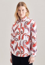 Regular fit Hemdbluse Druck in Weiß |  Seidensticker Onlineshop