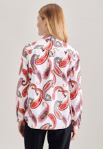 Regular fit Hemdbluse Druck in Weiß |  Seidensticker Onlineshop