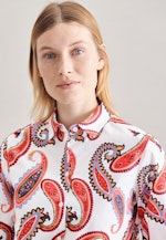 Regular fit Hemdbluse Druck in Weiß |  Seidensticker Onlineshop