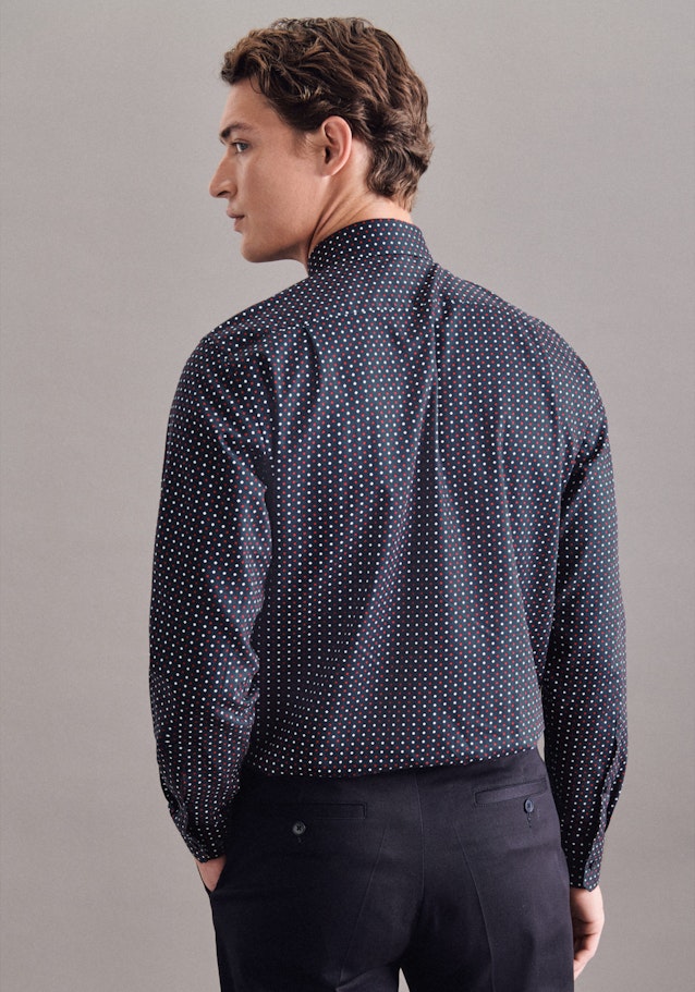 Business Shirt in Regular with Kent-Collar in Dark Blue |  Seidensticker Onlineshop