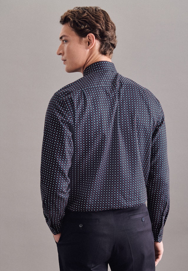Regular Chemise Business Imprimé in Bleu Foncé |  Seidensticker Onlineshop
