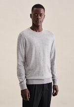 Ronde hals Pullover in Grijs |  Seidensticker Onlineshop