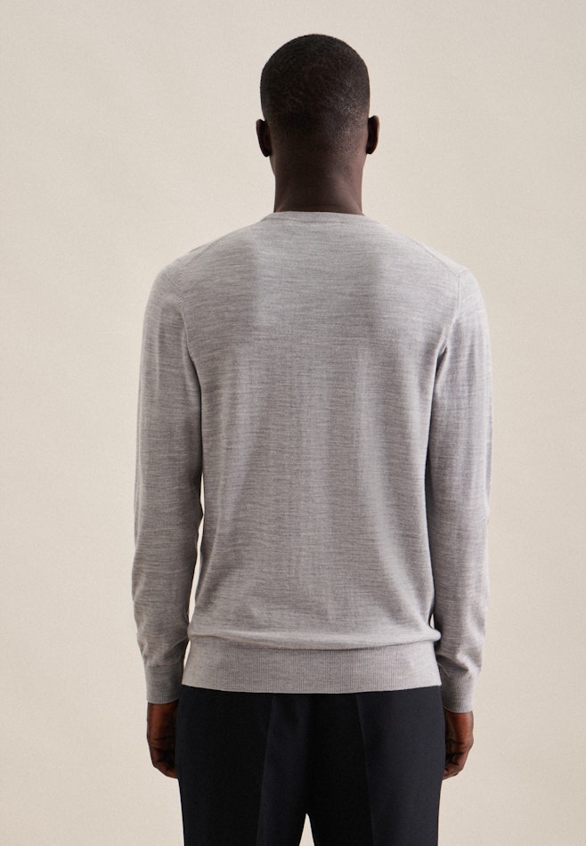 Pull-Over Regular Manche Longue dans Gris | Boutique en ligne Seidensticker