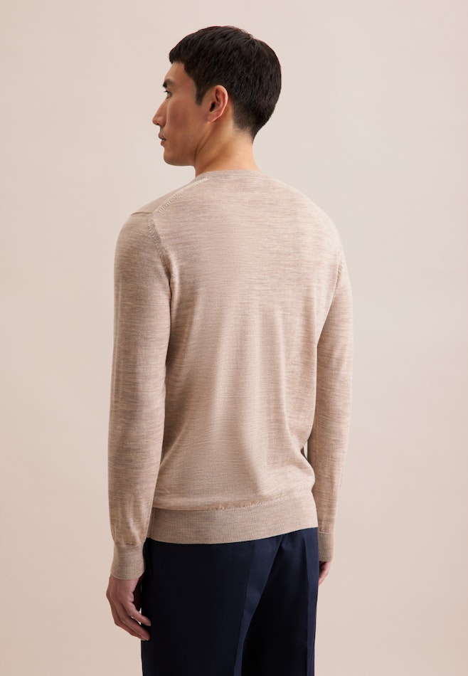 Pull-Over Regular Manche Longue dans Beige | Boutique en ligne Seidensticker