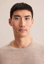 Regular Pullover Uni in Beige |  Seidensticker Onlineshop