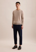 Regular Pull-over Uni in Beige |  Seidensticker Onlineshop