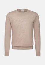 Regular Pullover Uni in Beige |  Seidensticker Onlineshop