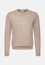 Regular Pull-over Uni in Beige |  Seidensticker Onlineshop