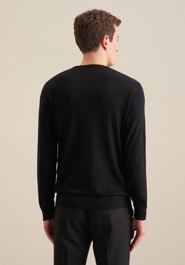 Regular Pullunder, Pullover Uni in Noir | Seidensticker Onlineshop