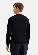 Round neck Pullover  , Uni in Black |  Seidensticker Onlineshop