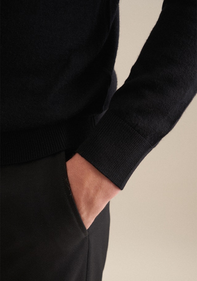 Regular Pullunder, Pullover Uni in Noir | Seidensticker Onlineshop