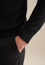 Regular Pullover Uni in Schwarz |  Seidensticker Onlineshop