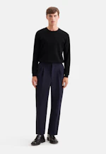 Regular Pullover Uni in Schwarz |  Seidensticker Onlineshop