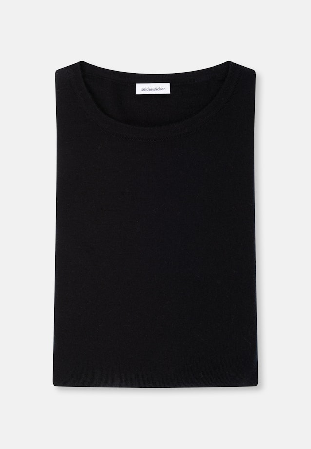 Regular Pullover Uni in Schwarz |  Seidensticker Onlineshop