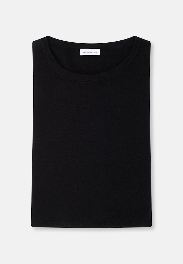 Regular Pullover Uni in Schwarz |  Seidensticker Onlineshop