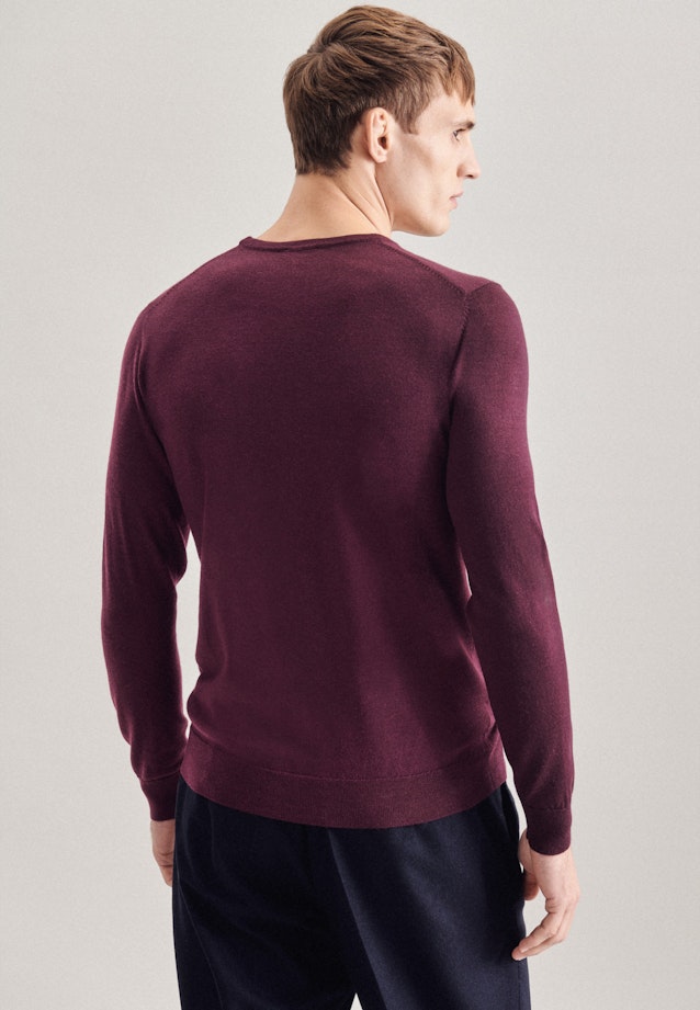 Pullover Encolure Ronde in Rouge |  Seidensticker Onlineshop