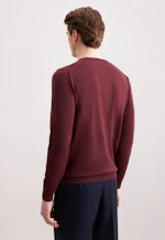 Rundhals Pullover  , Uni in Rot |  Seidensticker Onlineshop
