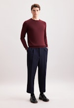 Regular Pullover Uni in Rot |  Seidensticker Onlineshop